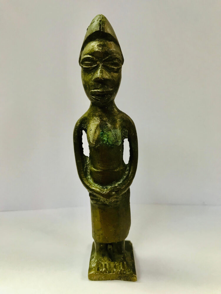 African Bronze Female figure