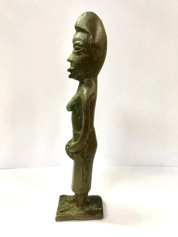 African Bronze Female figure
