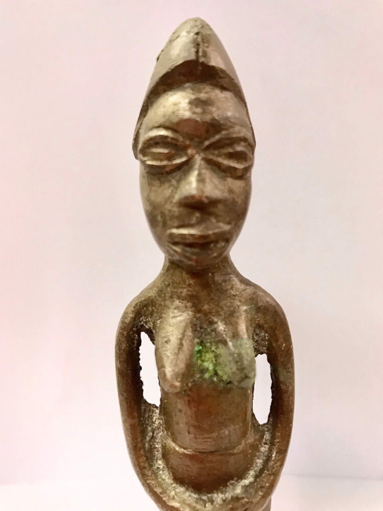 African Bronze Female figure