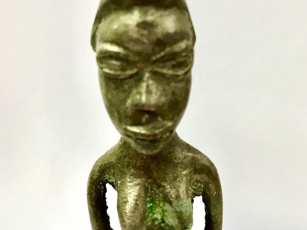African Bronze Female figure
